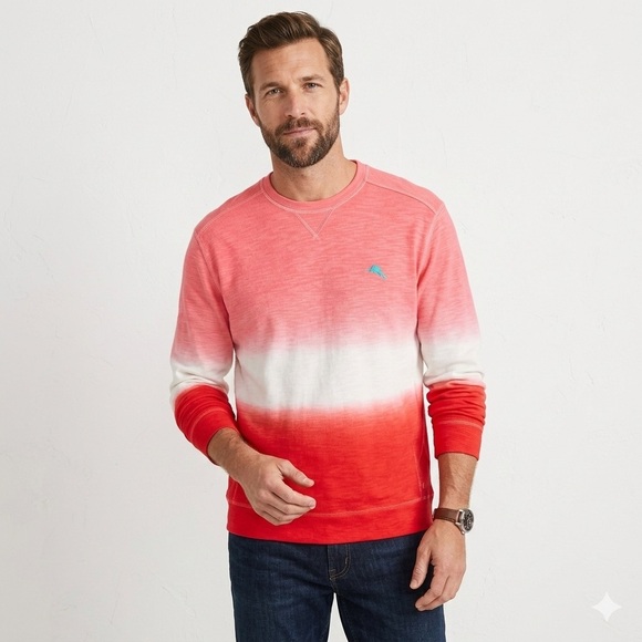 NWT Tommy Bahama Men’s Tobago Bay Horizon Ombre Sweater Size XXL